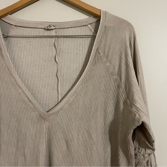 Pol Green Moss Ribbed Long Sleeve Top Tunic xl - Picture 8 of 11